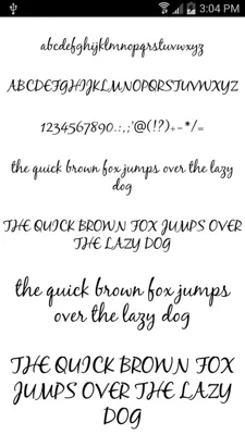 Free Fonts 50 Pack 19 android App screenshot 7